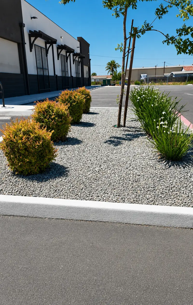 Xeriscape comercial — resistente a la sequía